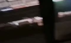 小两口窗台边打炮.对面还能看到