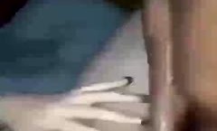 还没插进去就已经喷成这样了，这是要上天啊