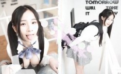 台湾辣妹mei巨.乳雙馬尾學妹mei喜歡在學長的胯下 忍著不發聲啪.啪
